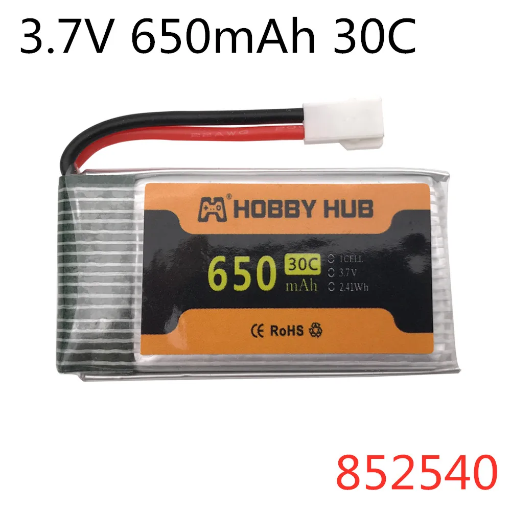 Аккумулятор Lipo 650 мАч 3 7 в для Syma X5C 1 X5 X5SC X5SW X6SW H9D H5C LiDiRC L15FW Cheerson CX 30 Tanco M68 Запчасти