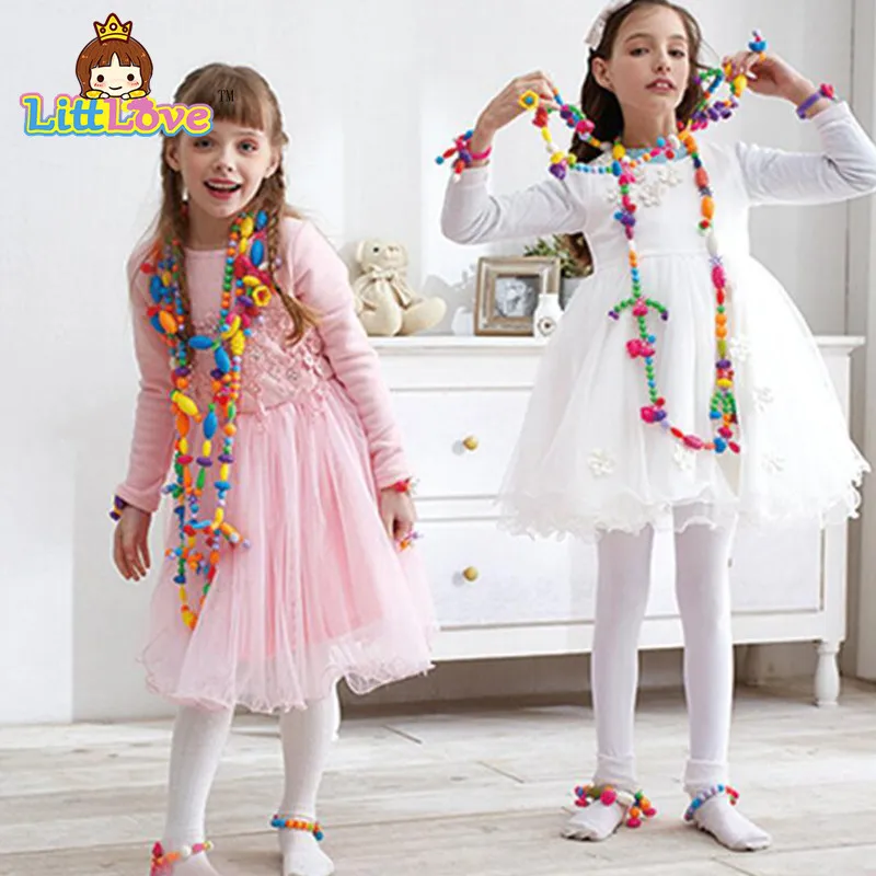 LittLove 200 шт. DIY Pop Beads ювелирные изделия модные игрушки детские развивающие блоки