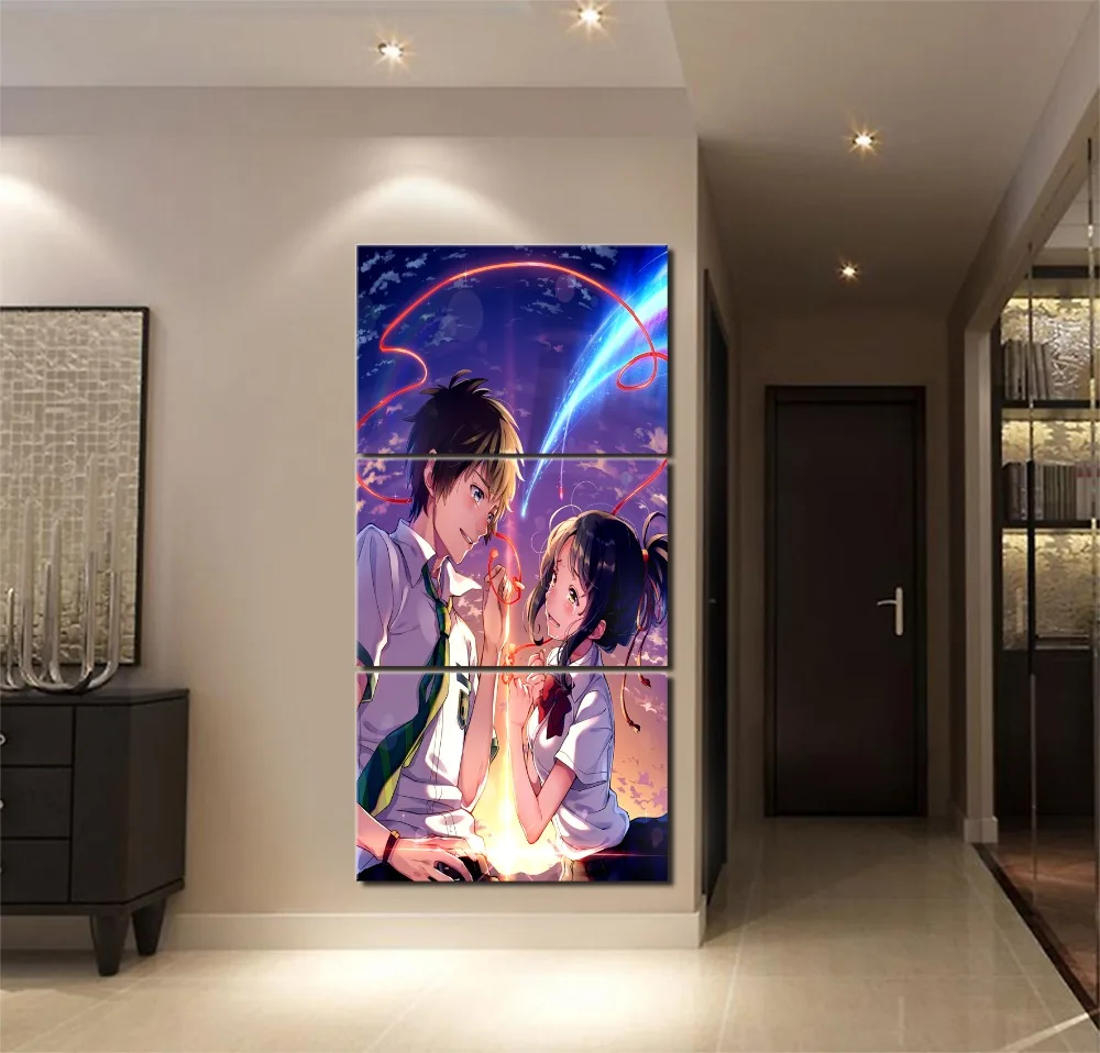 Canvas Paintings For Bedroom Wall Art Framework 3 Pieces Movie Anime Your Name Pictures HD Prints Landscape Posters Home Decor
Canvas Paintings For Bedroom Wall Art Framework 3 Pieces Movie Anime Your Name Pictures HD Prints Landscape Posters Home Decor