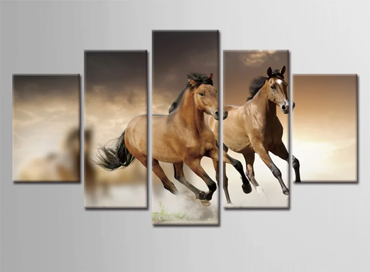 5 шт. настенные картины на холсте Лошадь|picture for living room|canvas pictureframe picture |