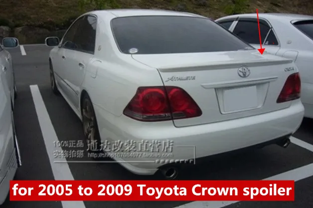Для Toyota Crown спойлер на задний багажник крыло 2005 2009 высококачественный АБС пластик