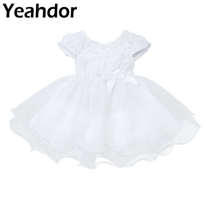 Infant Baby Girls Baptism Dress Toddler Rose Flower Princess White Dress Flower Girls Dresses Kids Wedding Birthday Party Dress
Infant Baby Girls Baptism Dress Toddler Rose Flower Princess White Dress Flower Girls Dresses Kids Wedding Birthday Party Dress