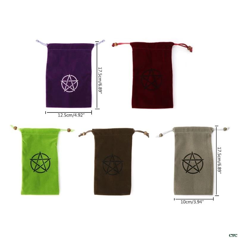 1pc Velvet Pentagram Tarot Storage Bag Board Game Card Embroidery Drawstring Package
1pc Velvet Pentagram Tarot Storage Bag Board Game Card Embroidery Drawstring Package
