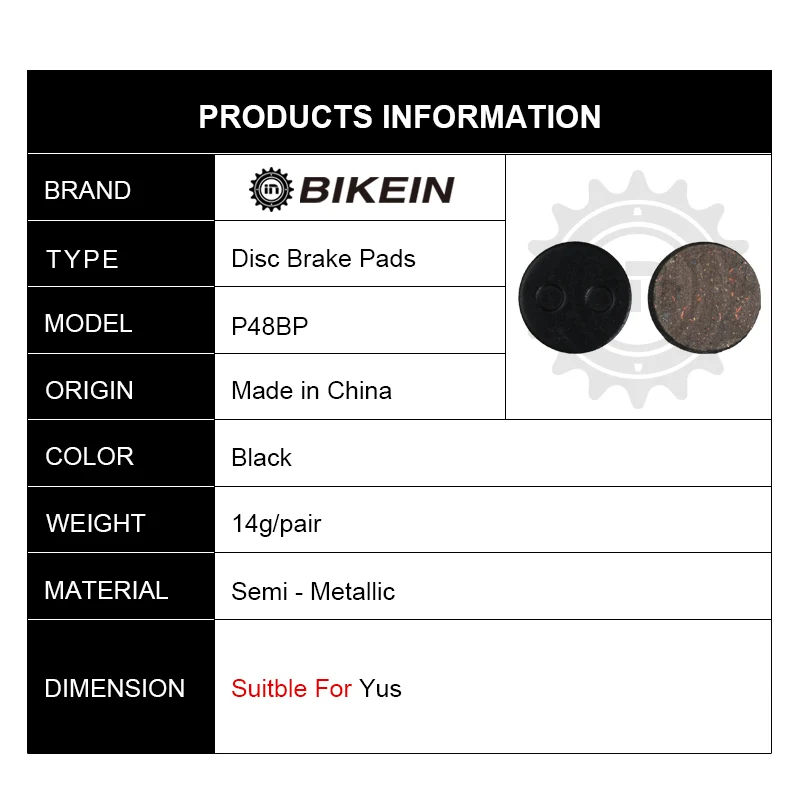 BIKEIN- 4 Pairs High Quality Cycling Bicycle Hydraulic Disc Brake Pads For Yus Mountain Bike Resin Brake Shoes MTB Bicycle Parts
BIKEIN- 4 Pairs High Quality Cycling Bicycle Hydraulic Disc Brake Pads For Yus Mountain Bike Resin Brake Shoes MTB Bicycle Parts