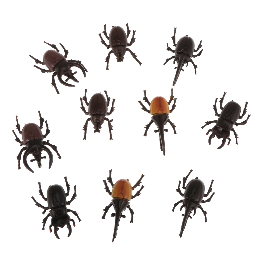 10pcs Vivid Plastic Animal Small Figure Toy Fake Insect Bug Beetles Model Hercules Beetles Stag Beetles Snout Beetles Model
10pcs Vivid Plastic Animal Small Figure Toy Fake Insect Bug Beetles Model Hercules Beetles Stag Beetles Snout Beetles Model