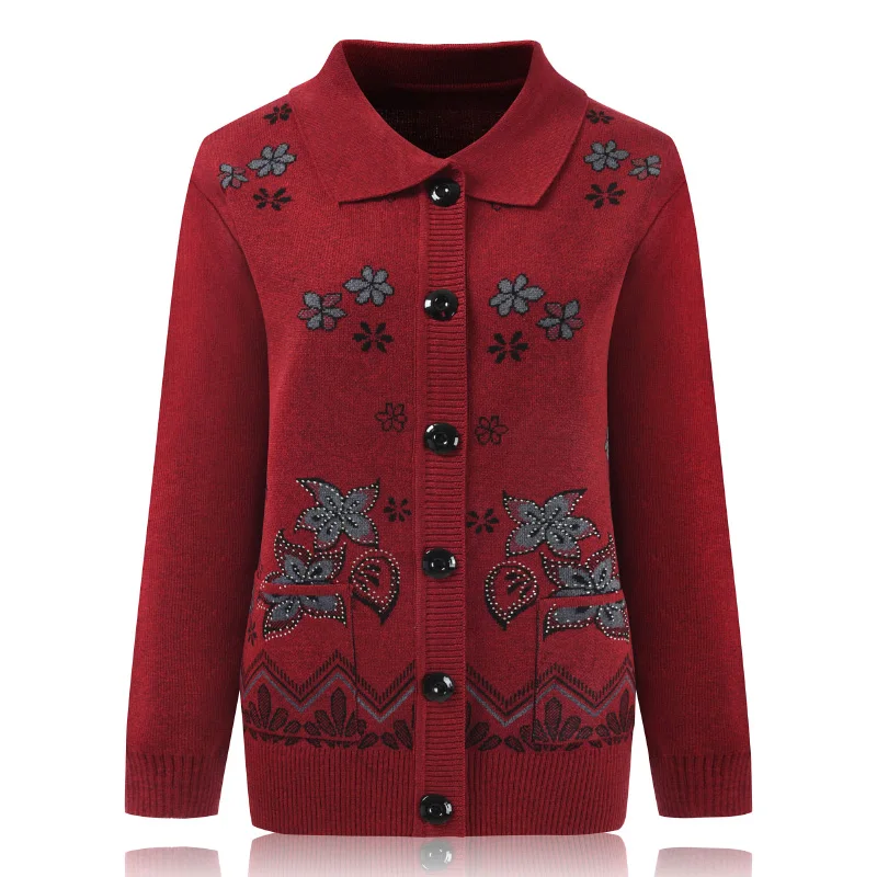 New Autumn Embroidered Plus Size Female Women Sweater Cardigan Coat Lapel Single-breasted Knit Jacket HK132
New Autumn Embroidered Plus Size Female Women Sweater Cardigan Coat Lapel Single-breasted Knit Jacket HK132