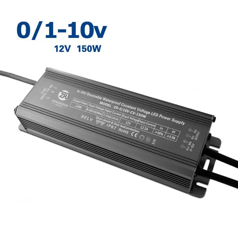 LED 150W 0-10V Dimming Drive Power Supply DC 12V External Constant Voltage and Dimmable Waterproofing Driver for Light Box
LED 150W 0-10V Dimming Drive Power Supply DC 12V External Constant Voltage and Dimmable Waterproofing Driver for Light Box