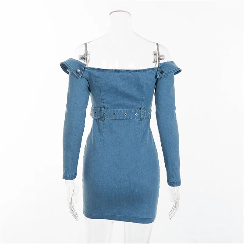 GACVGA 2019 Strapless Denim Dress Women Elegant Autumn Dress Sexy Party Dresses Jeans Bodycon Dress Casual Club Wear Vestido
GACVGA 2019 Strapless Denim Dress Women Elegant Autumn Dress Sexy Party Dresses Jeans Bodycon Dress Casual Club Wear Vestido