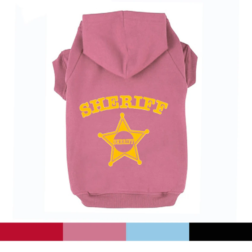 Free Shipping SHERIFF Star Printed Pet Puppy Dog Clothes Hoodies Jumpers Tracksuits for Chihuahua Teacup Care and Large Dogs
Free Shipping SHERIFF Star Printed Pet Puppy Dog Clothes Hoodies Jumpers Tracksuits for Chihuahua Teacup Care and Large Dogs