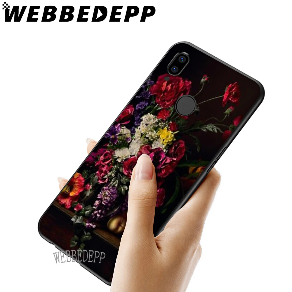 WEBBEDEPP Flower Butterfly In Vase Art Soft Case for Huawei Honor 6 7A Pro 7C 8C 7X 8X 8 9 10 lite Note10 | Мобильные телефоны и