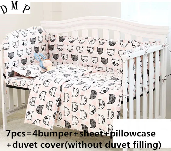 2017! 6/7PCS Cartoon newborn baby cot bedding set cama infantil baby cot set baby bed bumper Duvet Cover,120*60/120*70cm
2017! 6/7PCS Cartoon newborn baby cot bedding set cama infantil baby cot set baby bed bumper Duvet Cover,120*60/120*70cm