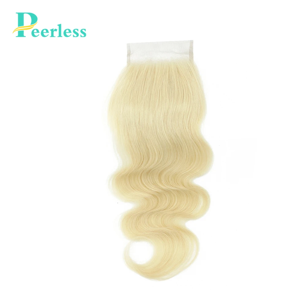 Peerless Hair 613 блонд девственные волосы прямые 4х4 закрытие свободная часть