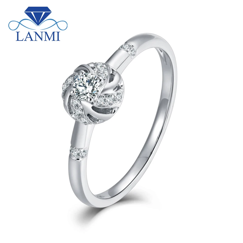 LANMI New Arrival Solitare 18K/AU750 White Gold Diamond Wedding Rings for Women Valentine's Fine Jewelry
LANMI New Arrival Solitare 18K/AU750 White Gold Diamond Wedding Rings for Women Valentine's Fine Jewelry