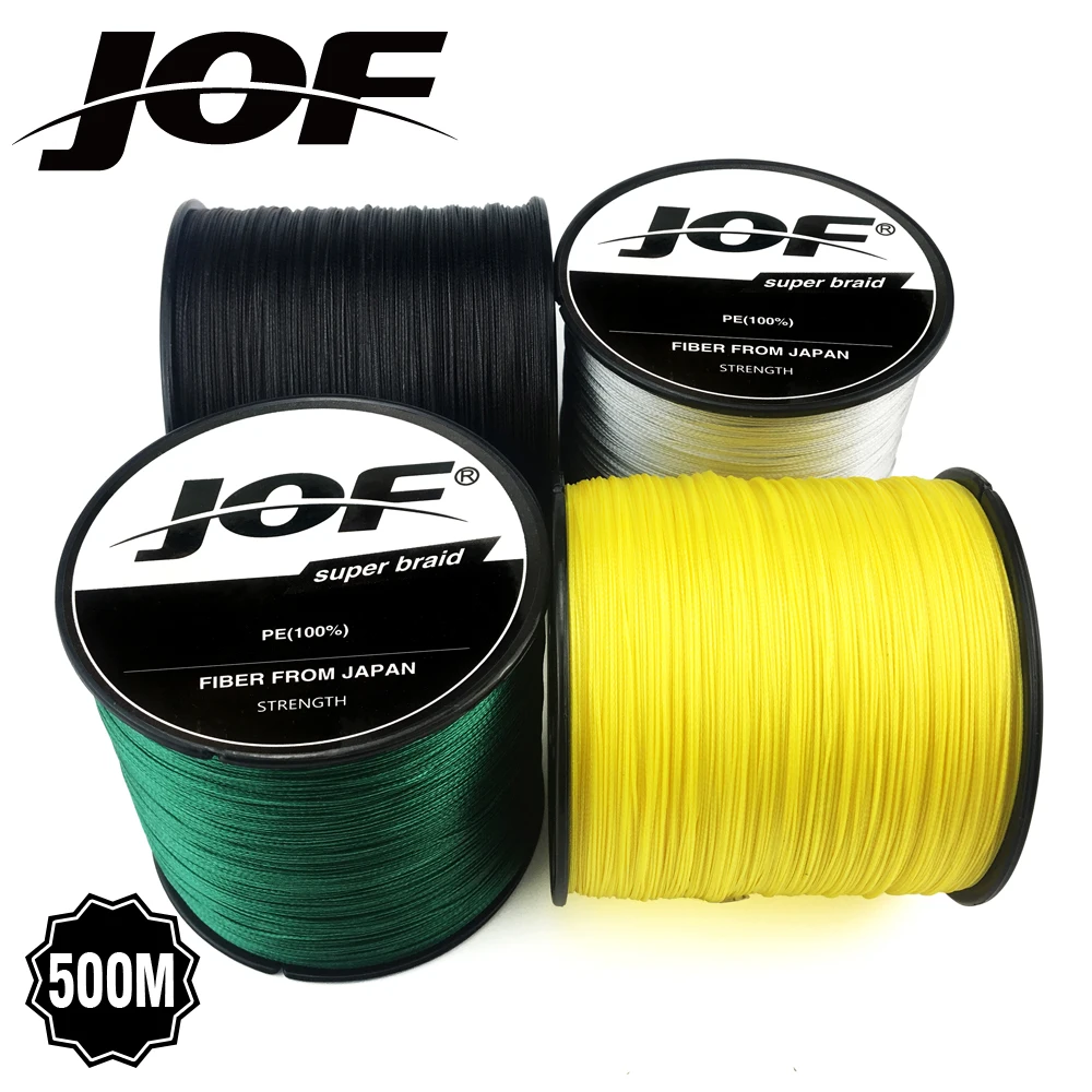 JOF 8 Strands 500M Super Power Braided Fishing Line Sea Saltwater Carp Fishing Line Cord multifilamento Fishing
JOF 8 Strands 500M Super Power Braided Fishing Line Sea Saltwater Carp Fishing Line Cord multifilamento Fishing