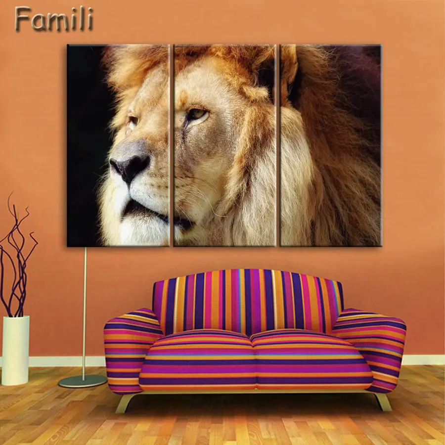 3 Piece Wall Art Modern Printed Animal Lion Oil Painting Canvas Painting Home Decor For Living Room Canvas Print Unframed
3 Piece Wall Art Modern Printed Animal Lion Oil Painting Canvas Painting Home Decor For Living Room Canvas Print Unframed