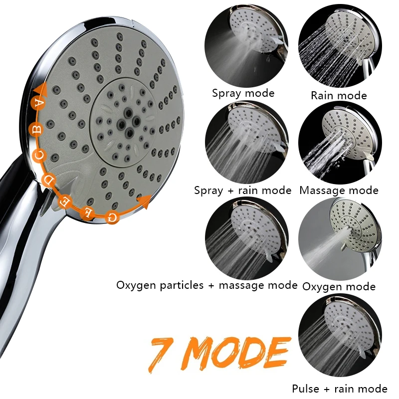 7 Function Adjustable Shower Head Douche Jetting Rainfall High Pressure Bathe Water Saving Holder For Bathroom Spray Holes SPA
7 Function Adjustable Shower Head Douche Jetting Rainfall High Pressure Bathe Water Saving Holder For Bathroom Spray Holes SPA