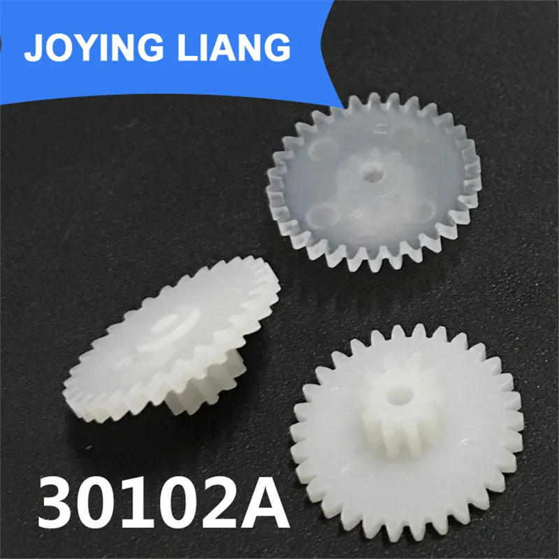 30102A Module 0.5M Hard POM Plastic Gear Double Cone Two-Layers Gear Wheels Big Gear 30 Tooth Small Gear 10 Tooth (2500pcs/pack)
30102A Module 0.5M Hard POM Plastic Gear Double Cone Two-Layers Gear Wheels Big Gear 30 Tooth Small Gear 10 Tooth (2500pcs/pack)