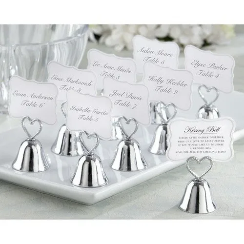 Small Wholesales+Charming Chrome Bell Place Card/Photo Holder with Dangling Heart Charm Wedding Favor+100pcs/LOT+FREE SHIPPING
Small Wholesales+Charming Chrome Bell Place Card/Photo Holder with Dangling Heart Charm Wedding Favor+100pcs/LOT+FREE SHIPPING