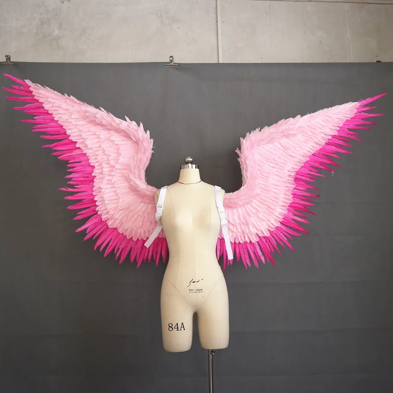 Hot pink angel feather wing adult model runway underwear show shooting props festival party wing for Halloween's Day
Hot pink angel feather wing adult model runway underwear show shooting props festival party wing for Halloween's Day
