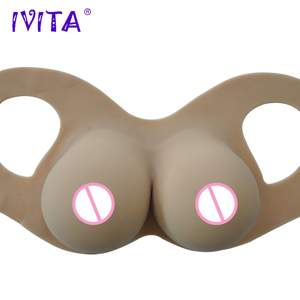 

IVITA 2400g Silicone Breast Forms Fake Boobs Shemale Transgender Crossdresser Drag Queen Transvestite Breasts Big Tits Enhancer