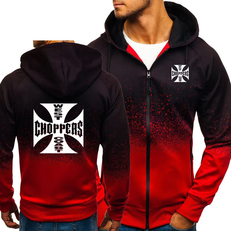 Spring Autumn Sweatshirt West Coast Choppers Gradient Hoodies Men Streetwear Fleece Zipper Jacket Men Hip Hop Harajuku Tracksuit
Spring Autumn Sweatshirt West Coast Choppers Gradient Hoodies Men Streetwear Fleece Zipper Jacket Men Hip Hop Harajuku Tracksuit