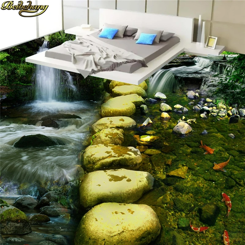 beibehang Custom Photo Wallpaper Floor Painting Ground Creek Stone Road 3D Naked Eye Thickened Wear Resistant PVC Floor
beibehang Custom Photo Wallpaper Floor Painting Ground Creek Stone Road 3D Naked Eye Thickened Wear Resistant PVC Floor