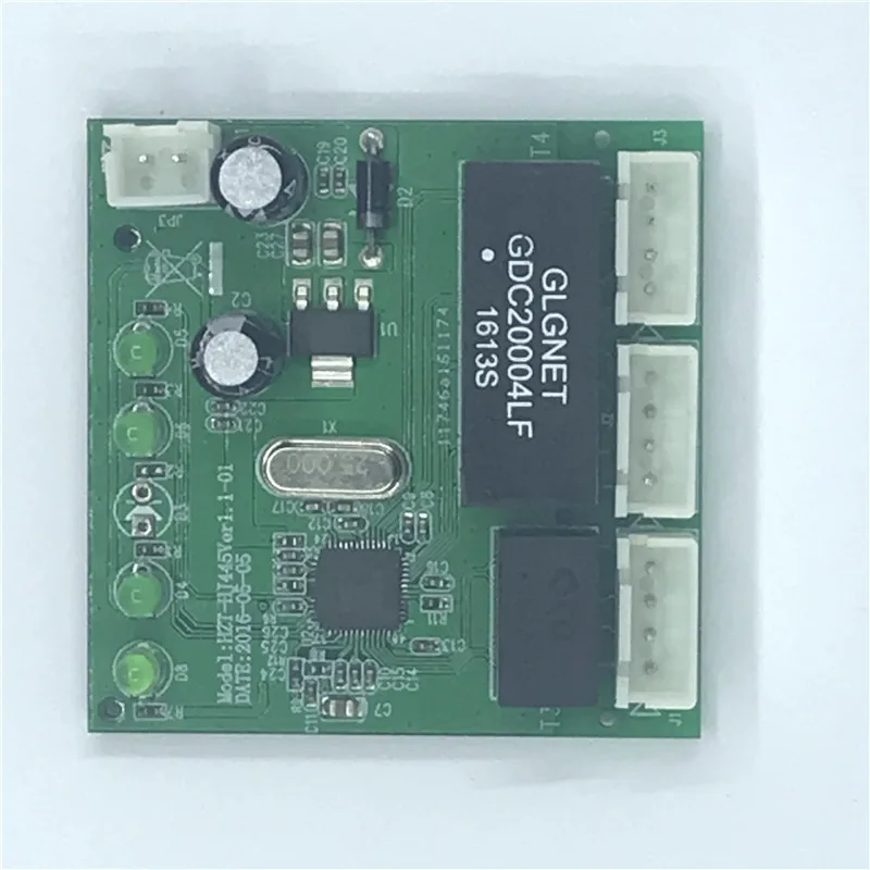 

OME 3 Порты модуль автоматического включения света при создании PCBA 4 Pin Header UTP модуль PCBA с светодиодный Дисплей резьбовое отверстие позиционир...