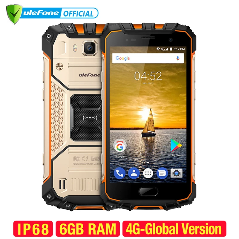 Ulefone Броня 2 IP68 Водонепроницаемый мобильный телефон Android 7 0 5 "FHD MTK6757