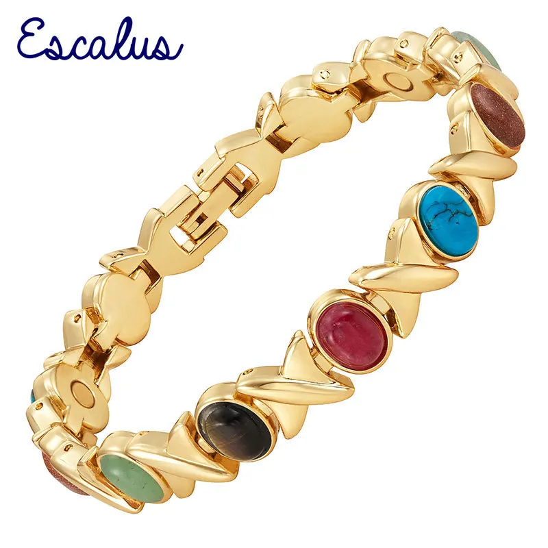 Escalus Ladies 5-Colors Cat Eye Stones Gold Bracelet Magnetic Women Jewelry Colourful Bangle Wristband Charm
Escalus Ladies 5-Colors Cat Eye Stones Gold Bracelet Magnetic Women Jewelry Colourful Bangle Wristband Charm