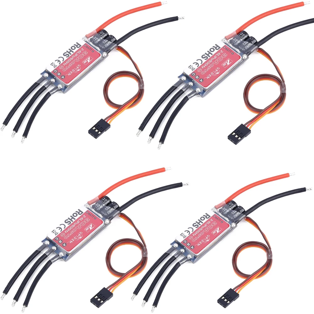 4pcs/lot ZTW Spider Series 20A 30A 40A OPTO 2-6S 600HZ SimonK Brushless Speed Controller For Multicopter FPV Drone Quadcopter
4pcs/lot ZTW Spider Series 20A 30A 40A OPTO 2-6S 600HZ SimonK Brushless Speed Controller For Multicopter FPV Drone Quadcopter