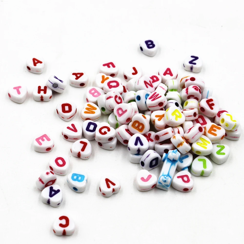 New Heart letter beads Mix Color Acrylic flat letter Beads DIY Jewelry Making Jewelry accessories wholesale 100 pcs 6mm
New Heart letter beads Mix Color Acrylic flat letter Beads DIY Jewelry Making Jewelry accessories wholesale 100 pcs 6mm