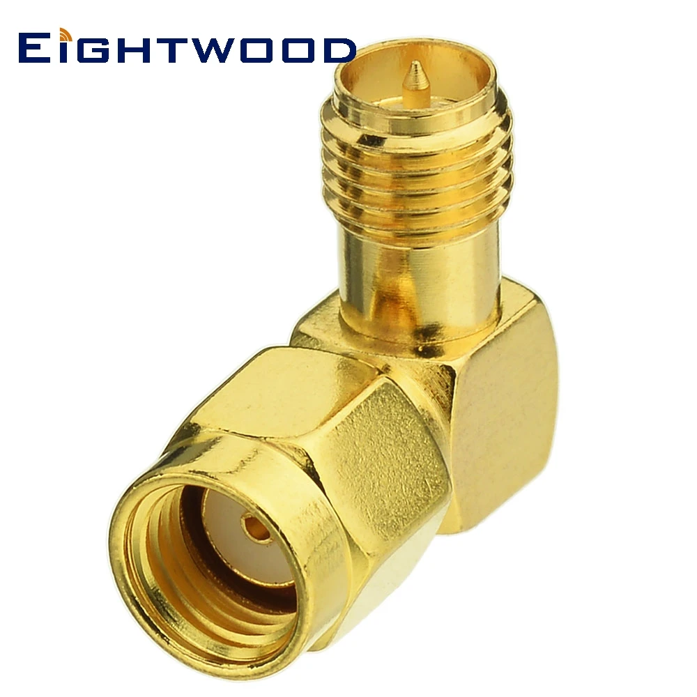 Eightwood 5PCS SMA RF Coaxial Adapter RP-SMA Plug Male to RP-SMA Jack Female Connector Right Angle
Eightwood 5PCS SMA RF Coaxial Adapter RP-SMA Plug Male to RP-SMA Jack Female Connector Right Angle