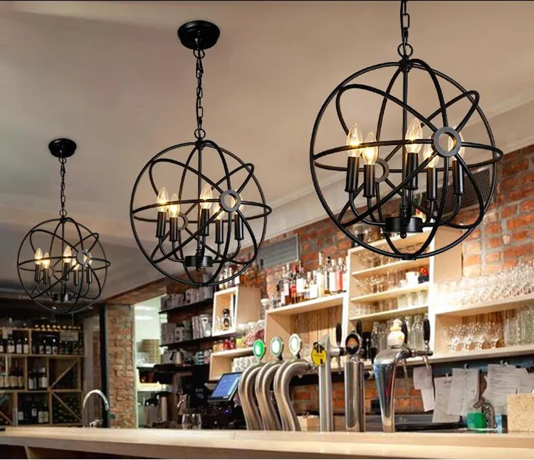 North Loft Style Retro Black Iron Globe Pendant Light Village Industrial Coffee Store Restaurant Bar Hang Lamp Hanging Lamp
North Loft Style Retro Black Iron Globe Pendant Light Village Industrial Coffee Store Restaurant Bar Hang Lamp Hanging Lamp