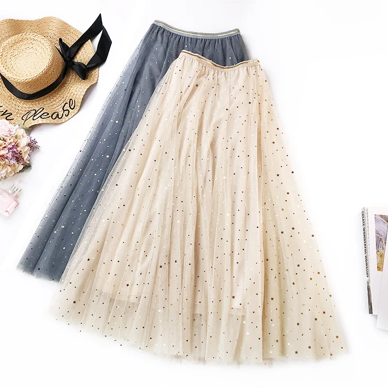 KL387 Tulle Skirts Women Long Pleated Skirt Black Pink Lace Skirt Ladies Summer Elastic High Waist Mesh Sequined Tutu Skirt 
KL387 Tulle Skirts Women Long Pleated Skirt Black Pink Lace Skirt Ladies Summer Elastic High Waist Mesh Sequined Tutu Skirt