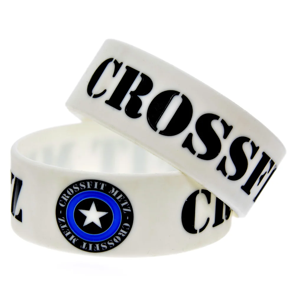 OneBandaHouse personalized design 1 Inch Wide Silicone Wristband CrossFit METZ Logo
OneBandaHouse personalized design 1 Inch Wide Silicone Wristband CrossFit METZ Logo