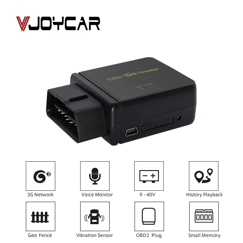 VJOYCAR T830 Mini 3 г GPS Tracker автомобиля OBD навигации разъем OBD2 трек локатор 4alarms