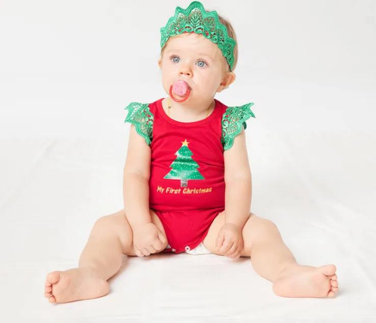 Merry New Year Baby Clothing Fashion Christmas Tree Bodysuits and Lace Crown Headbands Clothes Sets Cute Girls Cotton Jumpsuits
Merry New Year Baby Clothing Fashion Christmas Tree Bodysuits and Lace Crown Headbands Clothes Sets Cute Girls Cotton Jumpsuits