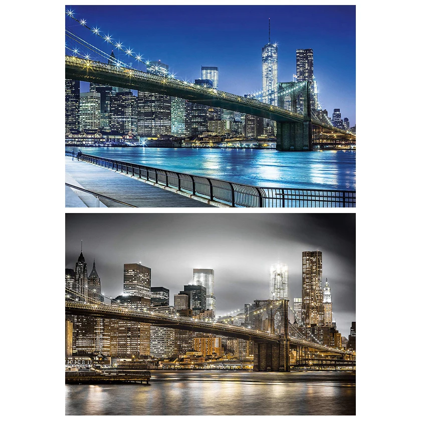 Full Square/Round Drill 5D DIY Diamond Painting "Brooklyn & Manhattan Bridge city night" Embroidery Cross Stitch 5D Home Decor
Full Square/Round Drill 5D DIY Diamond Painting "Brooklyn & Manhattan Bridge city night" Embroidery Cross Stitch 5D Home Decor