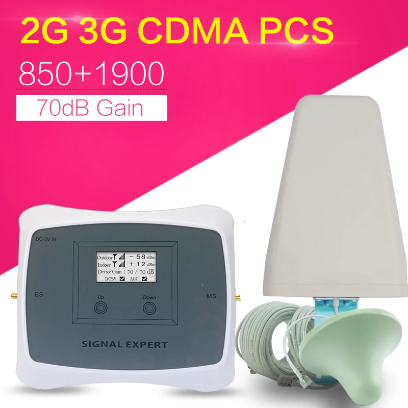 Усилитель сигнала смартфона ALC 70 дБ Мексика США CA 850 1900|Усилители сигнала| |