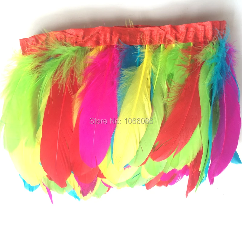 10yard/lot colorful goose feather fringes 15-20cm turquoise with gold tips goose feather trims 2meter/pc
10yard/lot colorful goose feather fringes 15-20cm turquoise with gold tips goose feather trims 2meter/pc
