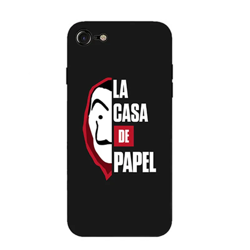 Испания ТВ ла Каса де papel модный жесткий и прозрачный чехол для телефона iphone 6 7 8 plus
