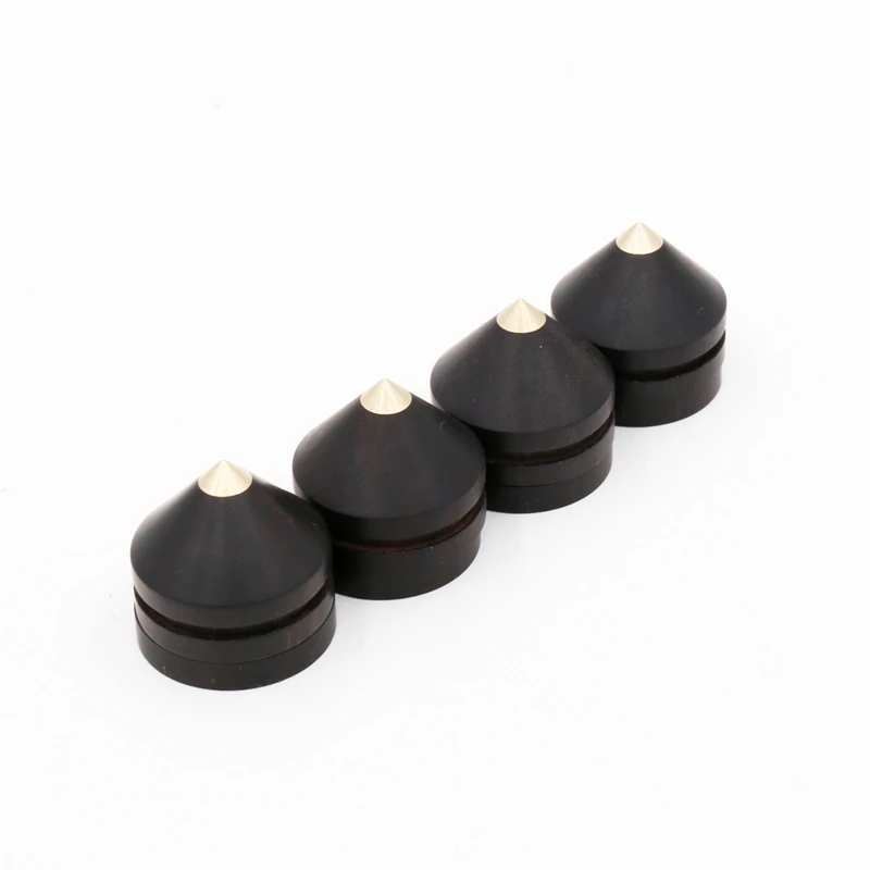 4pcs 23mmx20mm Ebony Wooden Speaker Copper Tip Spike Cone amp 4x23mmx4mm Base Pad Isolation Kit Sets for Hifi AMP DVD player
4pcs 23mmx20mm Ebony Wooden Speaker Copper Tip Spike Cone amp 4x23mmx4mm Base Pad Isolation Kit Sets for Hifi AMP DVD player