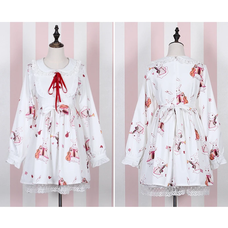 Japanese Soft Sister Lolita Dress Lovely Wind Retro Girl Musical Instrument Bunny Short Sleeve Everyday Wear Lolita Dress
Japanese Soft Sister Lolita Dress Lovely Wind Retro Girl Musical Instrument Bunny Short Sleeve Everyday Wear Lolita Dress