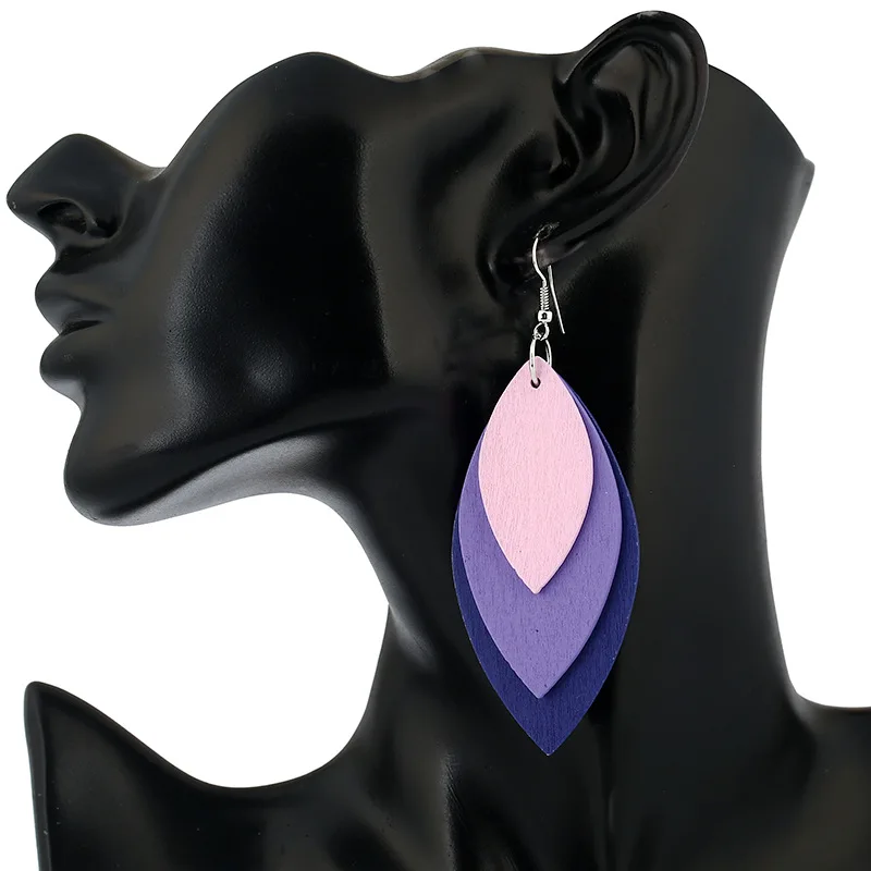 New Fashion Simple wood pendant earrings for girls four colors popular casual accessories for women Drop Earring Jewelry Gift
New Fashion Simple wood pendant earrings for girls four colors popular casual accessories for women Drop Earring Jewelry Gift