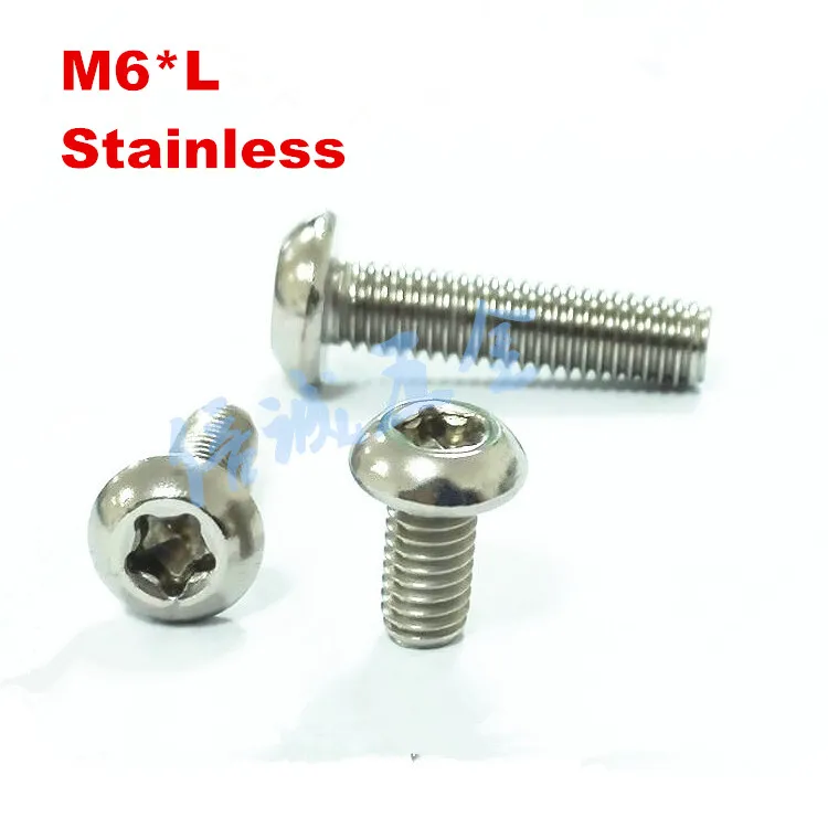 100pcs/lot Stainless steel pan head five star torx anti-theft security screw machine screws M6*10/12/16
100pcs/lot Stainless steel pan head five star torx anti-theft security screw machine screws M6*10/12/16