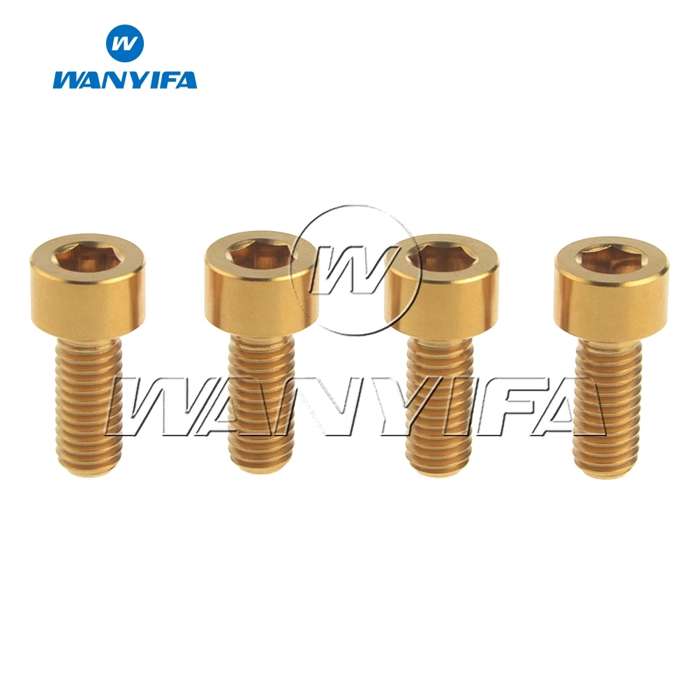 Wanifa 4 шт. Титановые Болты Винты M6x15mm Stimga головка для велосипеда дисковый тормоз