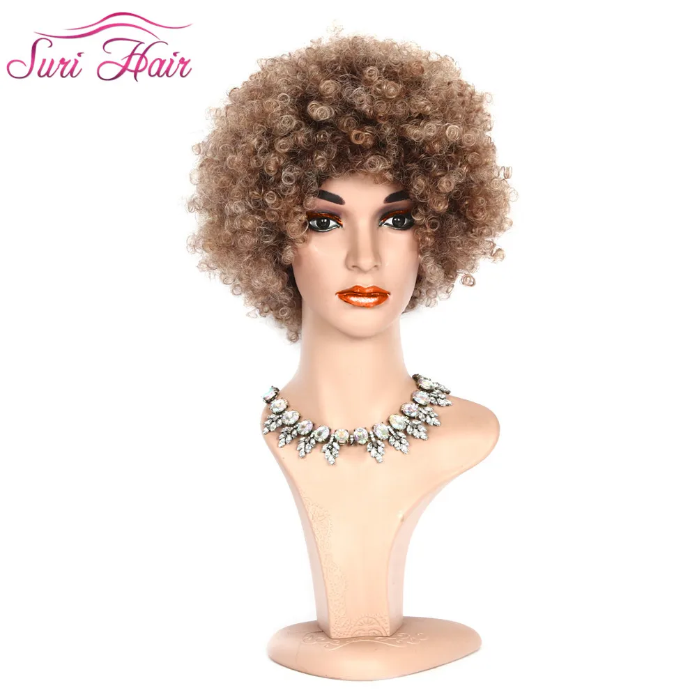 Suri Hair 6Inches short Afro Kinky Curly Wigs for Women Synthetic Wig Blonde Black Mixed Brown blonde cosplay African Hairstyle
Suri Hair 6Inches short Afro Kinky Curly Wigs for Women Synthetic Wig Blonde Black Mixed Brown blonde cosplay African Hairstyle