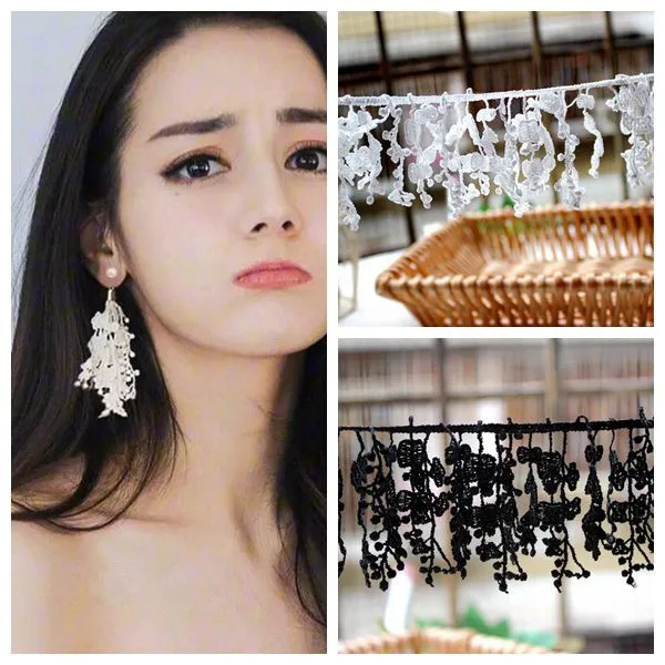 3yards/lot Black White Water-soluble Embroidery Lace Fabrics,Delicate Lace Tassel Streak Diy Free Shipping RS394
3yards/lot Black White Water-soluble Embroidery Lace Fabrics,Delicate Lace Tassel Streak Diy Free Shipping RS394