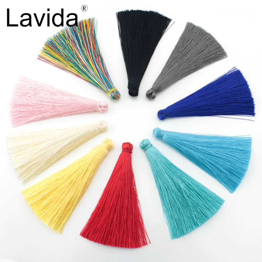 Lavida H13 5pcs Silk Tassels DIY Earrings Materials Accessories Long Fringed Ribbon Knot Satin Tassel Trim Jewelry findings
Lavida H13 5pcs Silk Tassels DIY Earrings Materials Accessories Long Fringed Ribbon Knot Satin Tassel Trim Jewelry findings