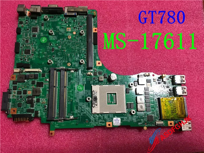 Оригинальный MS 1761 для MSI GT780 GT780DX Материнская плата ноутбука 17611 REV 1 0/1 Тесты